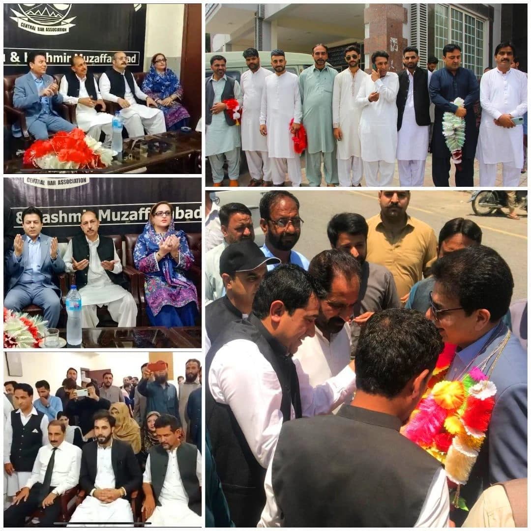 TJP’s photograph accompanying its Central Bar Association visit in Muzaffarabad